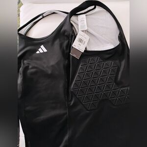 Adidas  Men's Basketball Padded Tank Top 2XL Black AEROREADY NWT